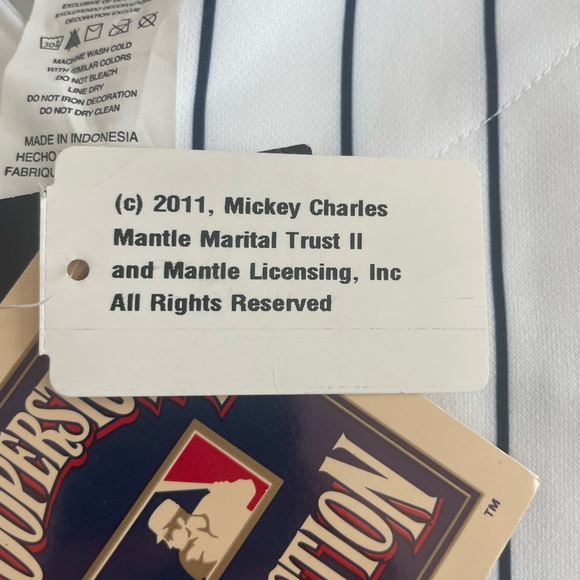 Yankees MLB coop fan replica jersey mantle. Brand new with a tag. sizeL. - Picture 7 of 9